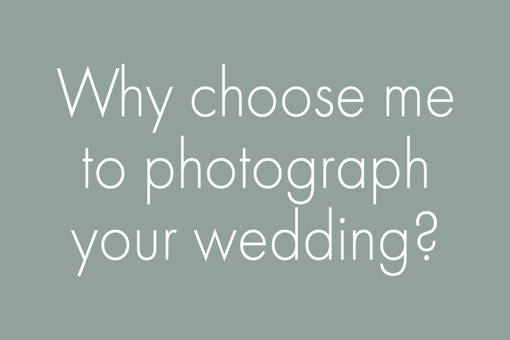 why choose me as your cheshire wedding photographer