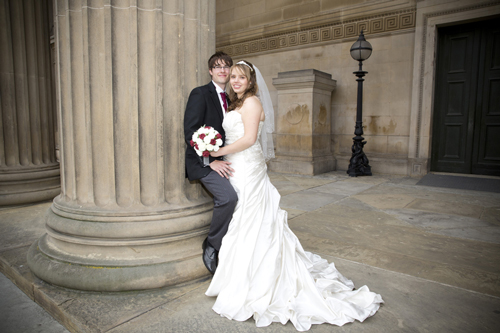 wedding photographer image of bride and groom in Liverpool